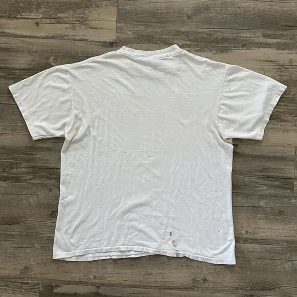 Vintage 90s Norman Rockwell Triple Self Portrait Art T-Shirt Size L - Picture 6 of 7